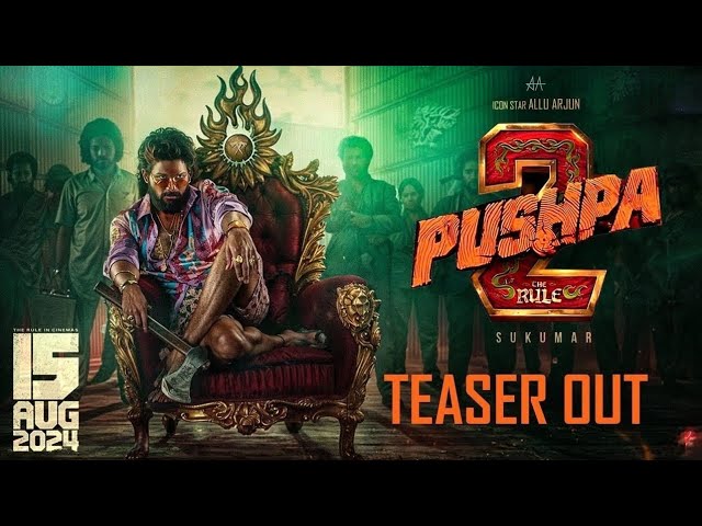 Pushpa 2 - The Rule Hindi Teaser Out Now | Allu Arjun | Rashmika Mandanna | Fahadh Faasil | Mohanlal