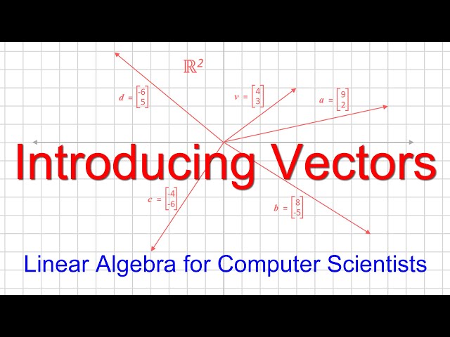 Linear Algebra for Computer Scientists.  1. Introducing Vectors