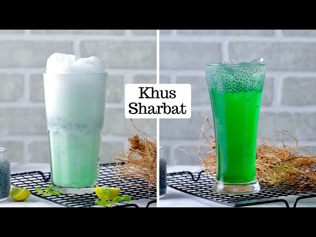 Khus ka Serbet & Khus ka Ice Cream Soda | Summer Drink Recipe | Kunal Kapur Recipe | Ramadan Spl