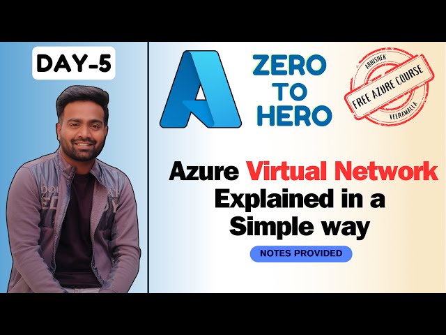 Day-5 | Azure Virtual Network(VNet) Explained | Beginner Level ✔️