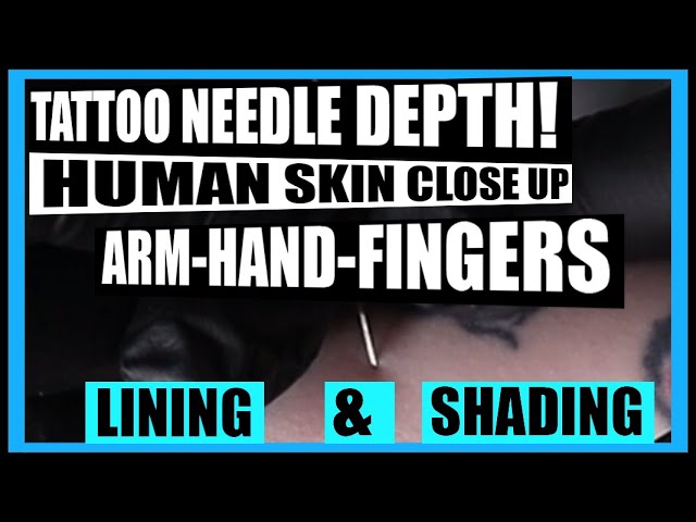 How To Tattoo For Beginners: Needle Depth Lining  Shading