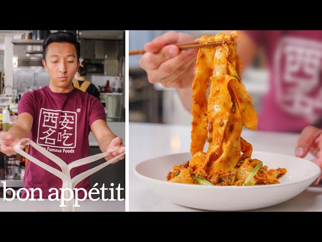 How the Hand-Ripped Noodles Are Made at Xi'an Famous Foods | From The Test Kitchen | Bon Appétit