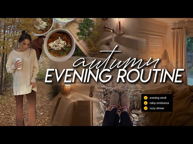 AUTUMN EVENING ROUTINE | my cozy, intentional, & peaceful fall night routine for 2023 🌙🍂🕯️