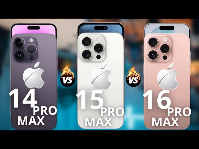 iPhone 16 Pro Max Vs iPhone 15 Pro Max Vs iPhone 14 Pro Max - Full Comparison!