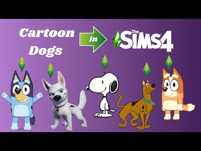Making Cartoon Dogs in the Sims 4