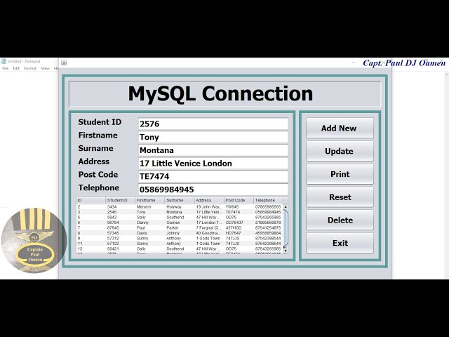 How to Connect to MySQL Database, Insert, Update and Delete in Java NetBeans - Full Tutorial
