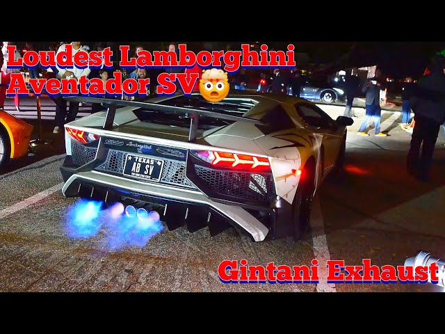 Lamborghini Aventador SV [GINTANI EXHAUST] Loudest Supercar Ever?