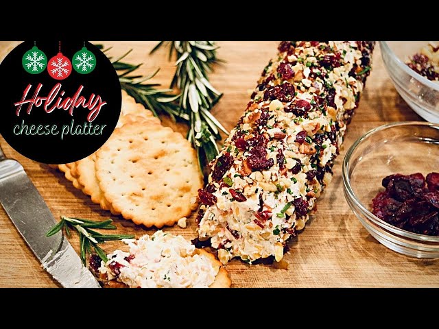 🎄Holiday Cheese Platter 🧀 | Cranberry Cream Cheese Log | Baked Feta Cheese | ThymeWithApril