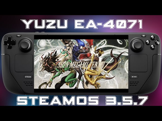 Shin Megami Tensei V | SteamOS 3.5.7 | Yuzu EA-4071 | Steam Deck 720p@30FPS