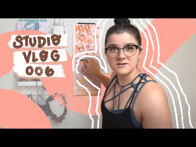 studio vlog 006 | assembling a new tabletop + making himi gouache paintings for my walls