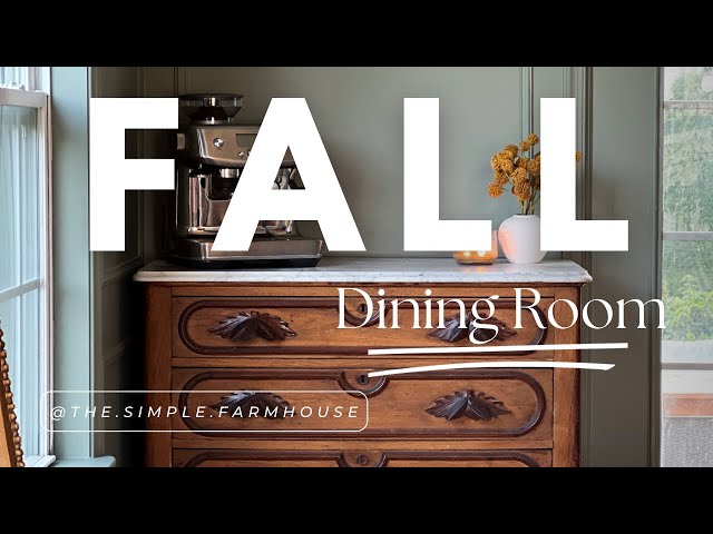 Cozy Fall Dining Room - Part 1