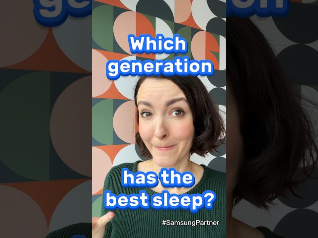 Which generation gets the best sleep? #shorts