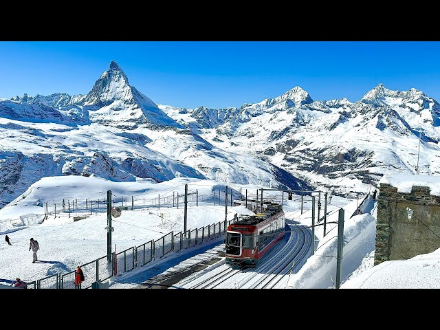 Cab Ride - Gornergrat Bahn Matterhorn Railway, Zermatt Switzerland | Train Driver View | 4K HDR