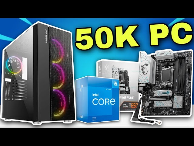 Intel i5 12400f🔥Editing & Gaming PC Build | 50k PC Build | #rx6600 #12400f #pcbuild2024