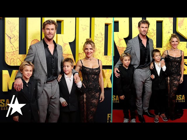 Chris Hemsworth & Elsa Pataky’s RARE Public Outing w/ Twin Sons