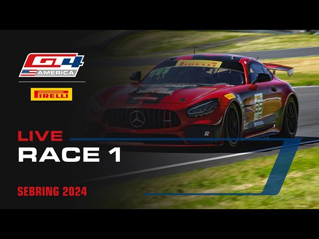 LIVE | Race 1 | Sebring International Raceway | Pirelli GT4 America 2024