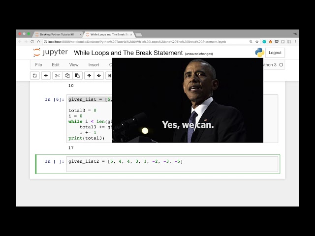 While Loops and The Break Statement in Python (Python Tutorial #6)