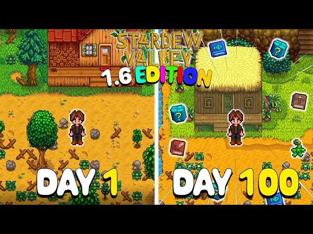 I Played 100 Days of Stardew Valley 1.6