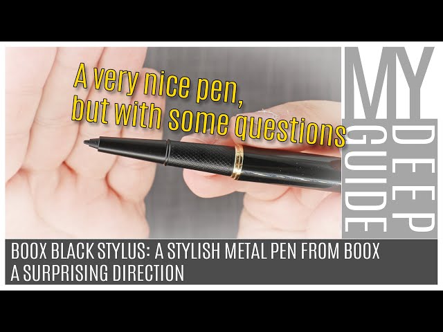 Boox Black Stylus - The Stylish New Metal Pen From Boox
