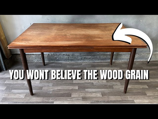 HOW TO RESTORE A MID CENTURY MODERN DINING TABLE || FURNITURE FLIPPING SIDE HUSTLE MADE EASY