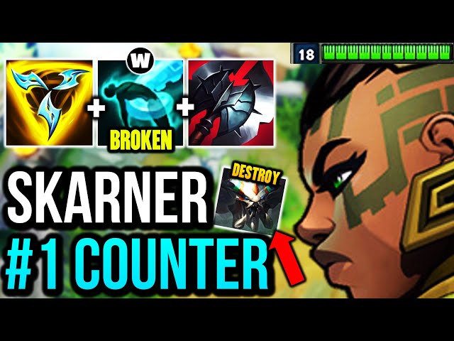 HOW TO DESTROY THE NEW SKARNER IN THE TOP LANE! (THE #1 COUNTER PICK)