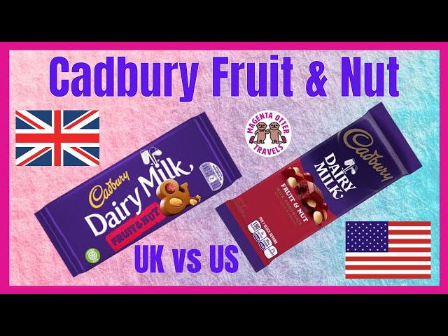 Cadbury Fruit & Nut US vs. UK - Chocolate Taste Test!