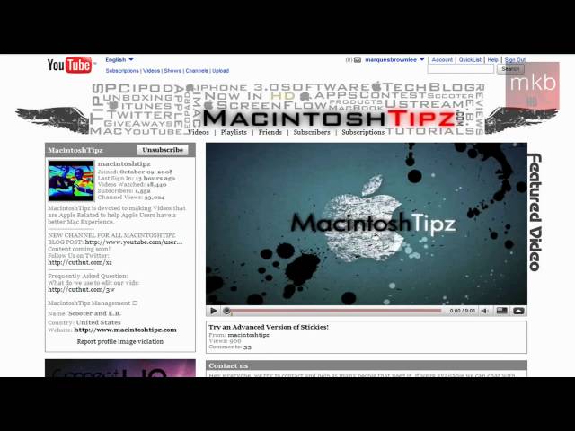 Tech Channel of the Week #8: MacintoshTipz