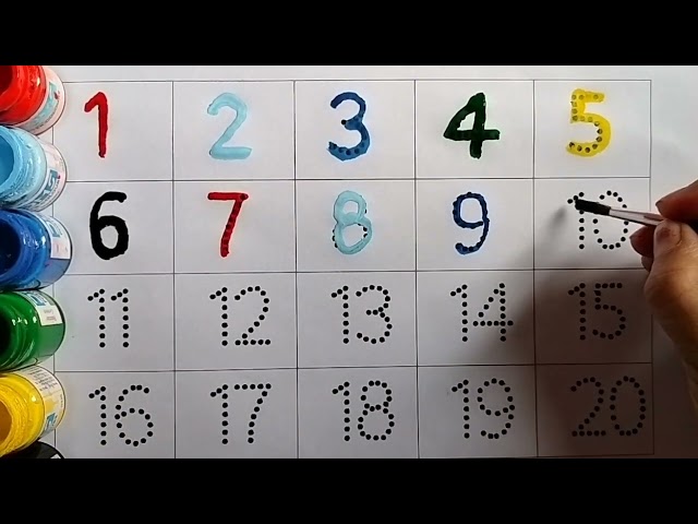 1 to 20 Counting / number song/ 1 to 100 Counting/counting/Ginati/ number name let's learn counting