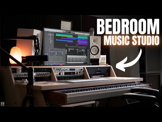 EPIC BEDROOM STUDIO Setup For Music Production (2022) | Arturo Lopez (Studio Tour)