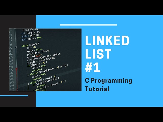 C Linked List 1: Create and display a Singly Linked List [C Programming]