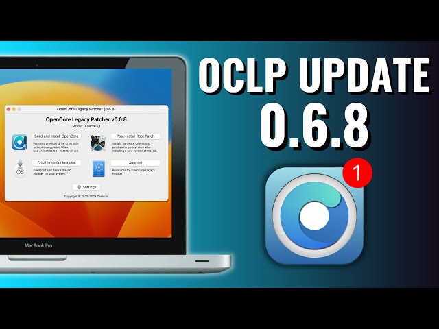 OpenCore Legacy Patcher 0.6.8 Update! New AMFIPass & Ventura 13.5 2011 Fix!!!