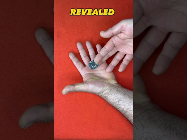 Amazing coin vanish magic trick tutorial #viralvideo #viral #trend #magic #tricks #art #shorts