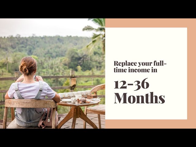 Replace Your Full-time Income in 12-36 Months (Create Passive Income)