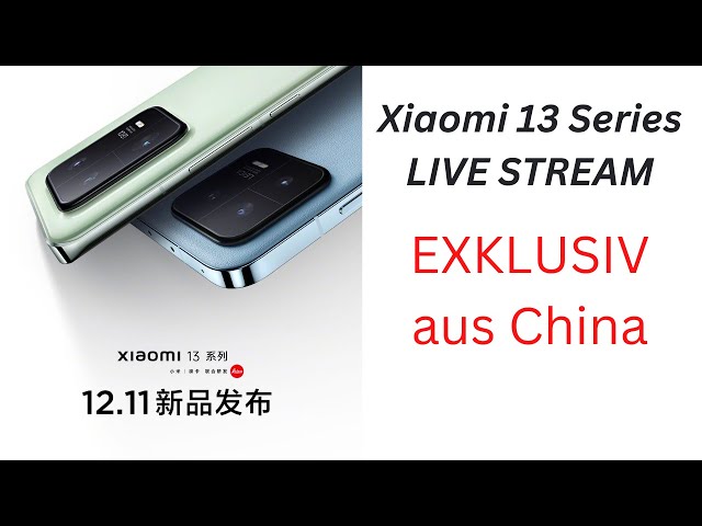 Xiaomi 13 Pro Livestream