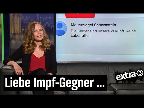 Sarah Bosetti antwortet Impfgegnern | extra 3 | NDR