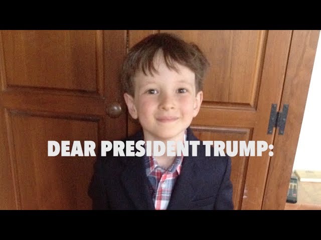 Liam's Letter to President Trump