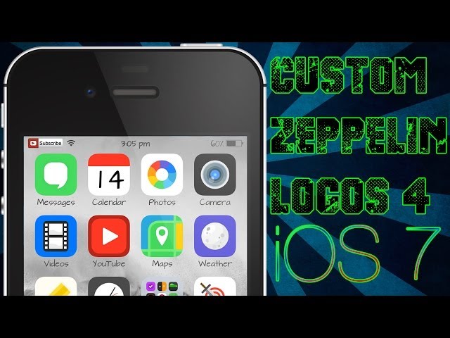 iOS 7 Tutorials - How To Create Custom Zeppelin Logos For iPhone, iPad or iPod Touch