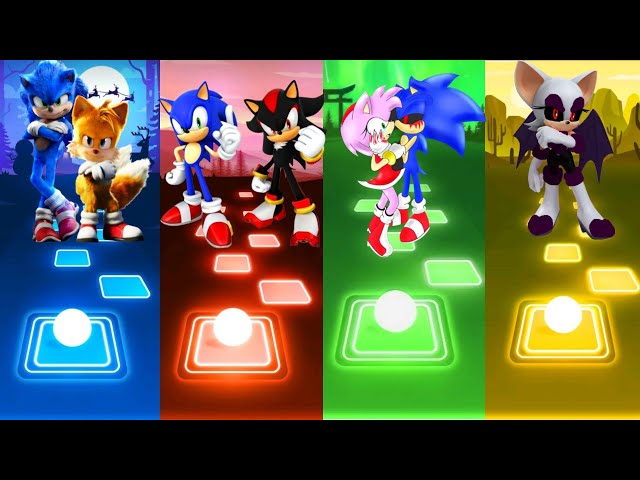 Sonic Tails Hedgehog Vs Sonic Shadow Sonic Amy Exe Vs Rough Exe Tiles Hop