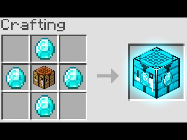 Minecraft But There Is Diamond Crafting Table