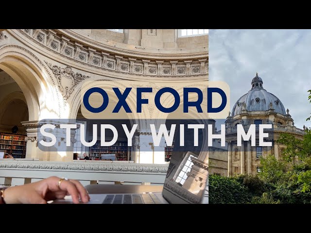 2-HOUR STUDY WITH ME | 50/10 Pomodoro | Radcliffe Camera | University of Oxford | Library sounds