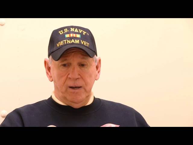 Young Marines Show Respect For Vietnam Veteran