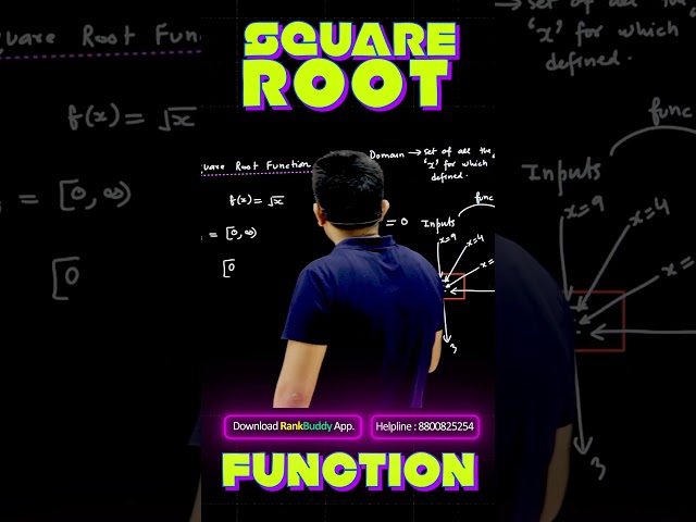 Square Root Function #shorts #maths #bhannatmaths