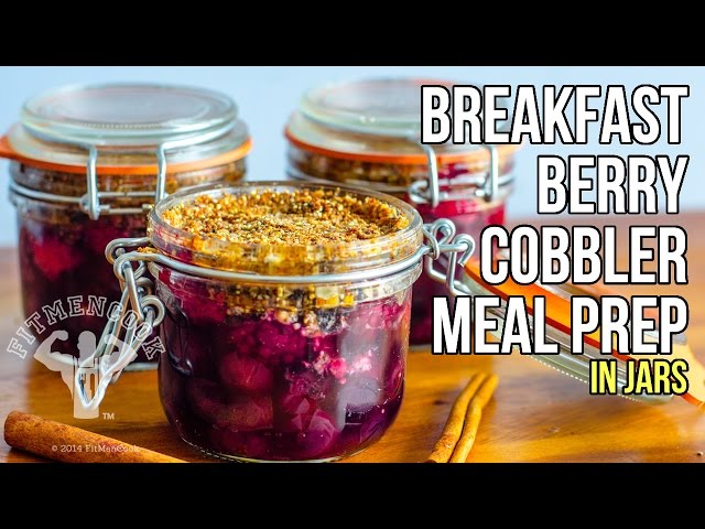 Breakfast Berry Cobbler Meal Prep / Pastel de Bayas para Desayuno