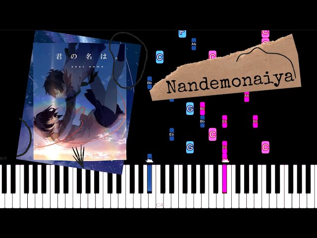 Kimi no Na wa OST - Nandemonaiya  [Theishter arr.] | Piano Tutorial