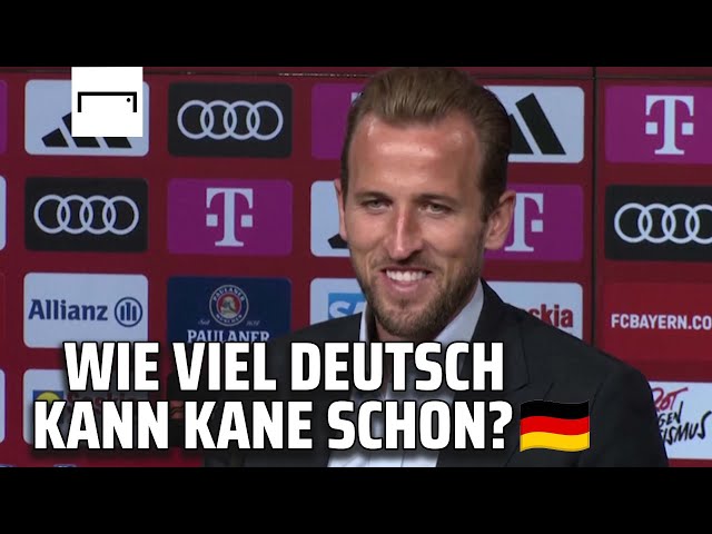 "Servus!" Harry Kane lacht über seine Deutsch-Kenntnisse | FC Bayern | Bundesliga