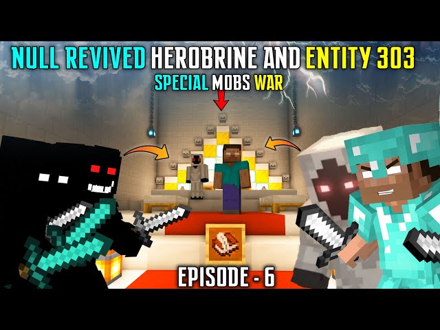 😱NULL REVIVED REAL HEROBRINE AND ENTITY 303 - WAR IN OUR SMP