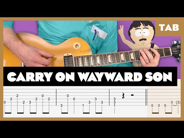 Kansas - Carry On Wayward Son - Guitar Tab | Lesson | Cover | Tutorial