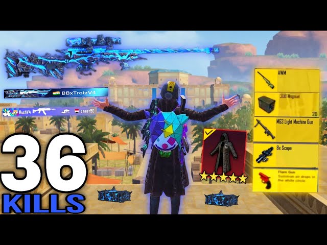 OMG!😱 36 KILLS IN ONE MATCH with LEGENDARY COAT 😍 SOLO VS SQUAD | PUBG Mobile