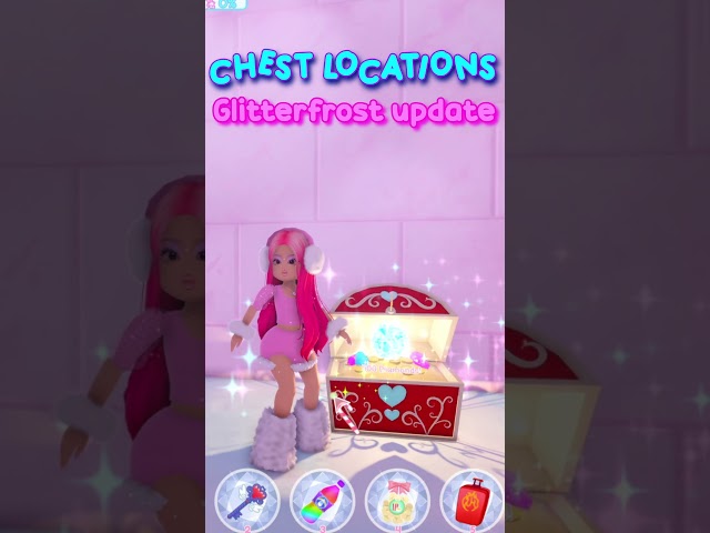 BOTH CHEST LOCATIONS in GLITTERFROST UPDATE! Royale High #royalehigh