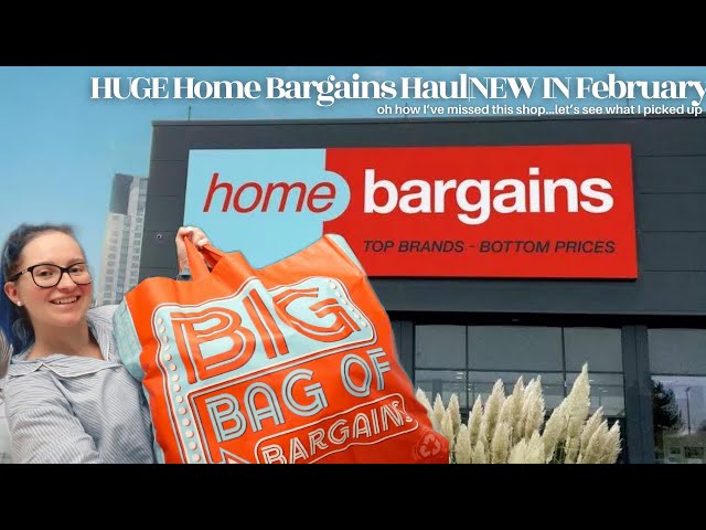 HUGE Home Bargains Haul|NEW IN February
